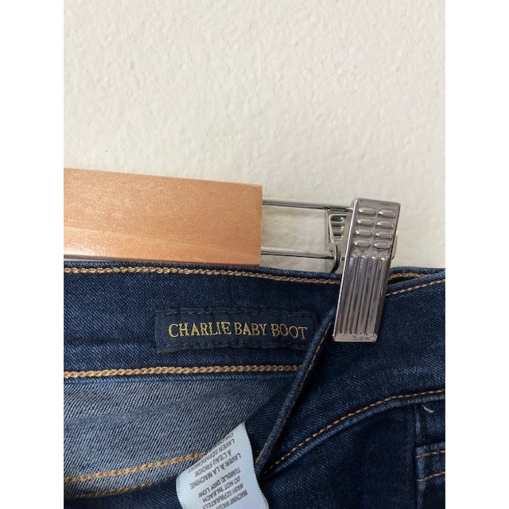 Lucky Brand Jeans Womens 10/30 Charlie Baby Boot‎ Dark Wash Denim Flare Low Rise - Picture 3 of 12